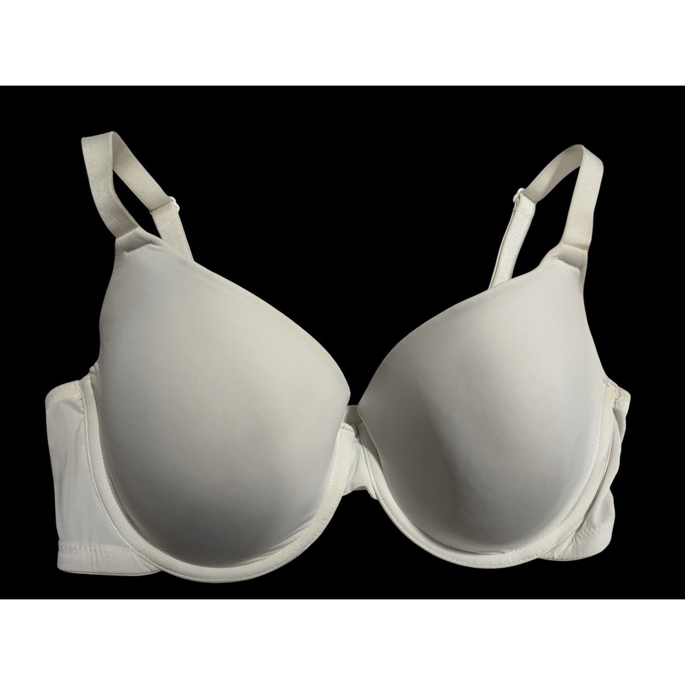 36DD AUDEN The Everyday Womens White Lined Underwire Back Closure Demi Bra